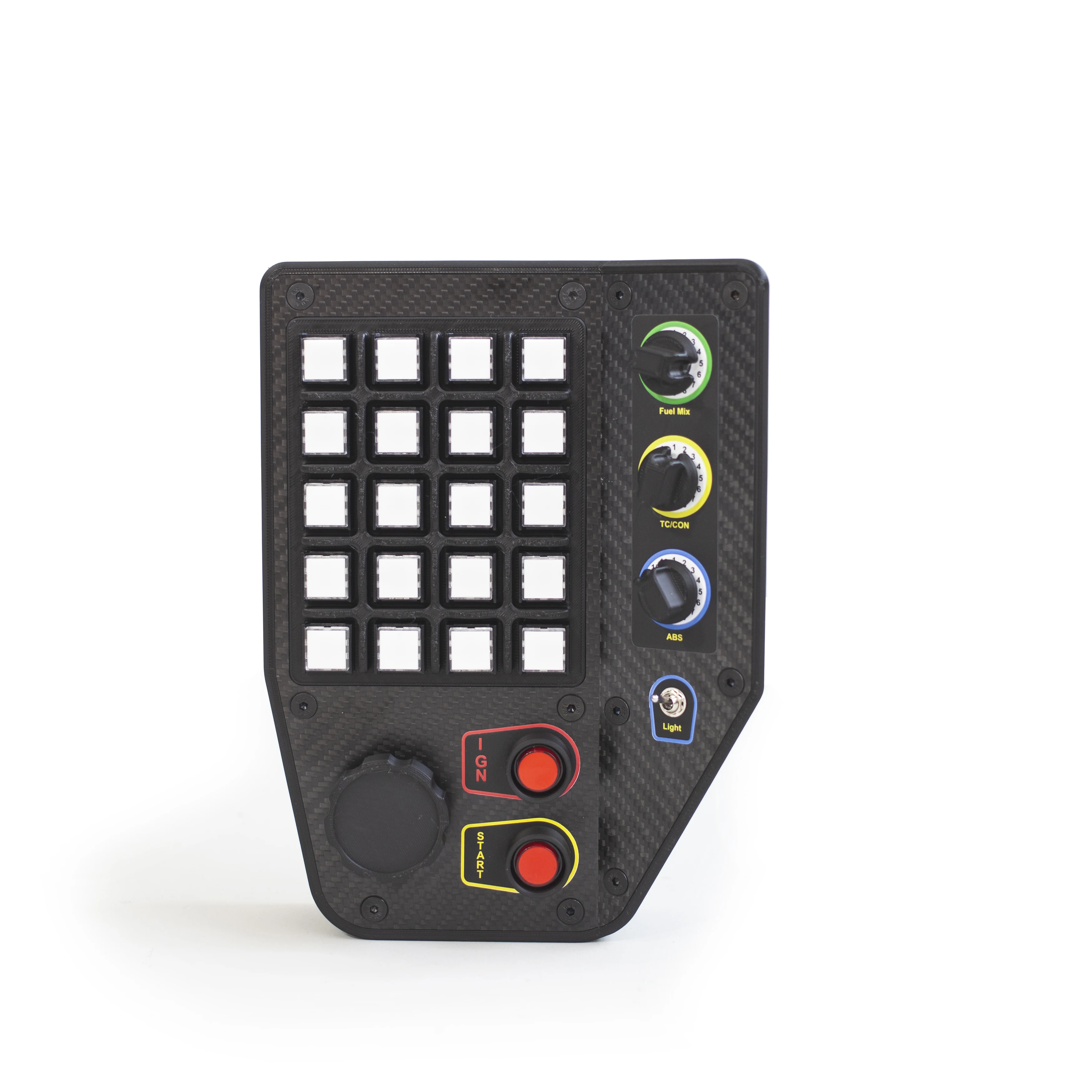 

azracing Racing Button Box Multi-Function Usb Button Box for PC Windows Steering Wheel, Corner Design, Multiple Mounting Options