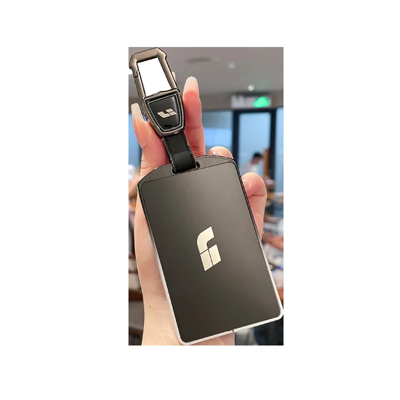 Premium Zinc Alloy Card Key Cover Case for Li Auto I8/i6 (2025) - Protective Key Fob Shell Key Bag Chain