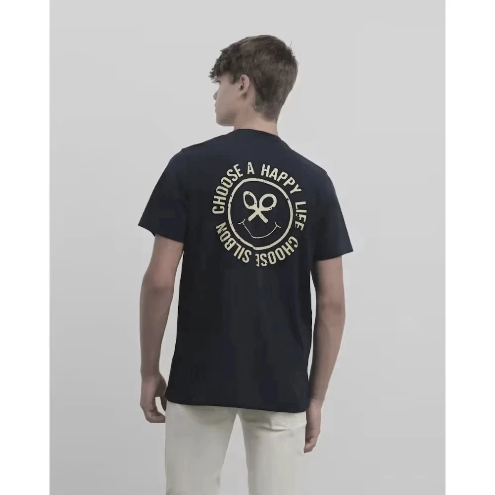 

2025 SILBON Fashion T-shirt For Men Y2K Tops Harajuku Luxury Brand Letter Printing T-shirt Summer Short Sleeve Tee Redtube