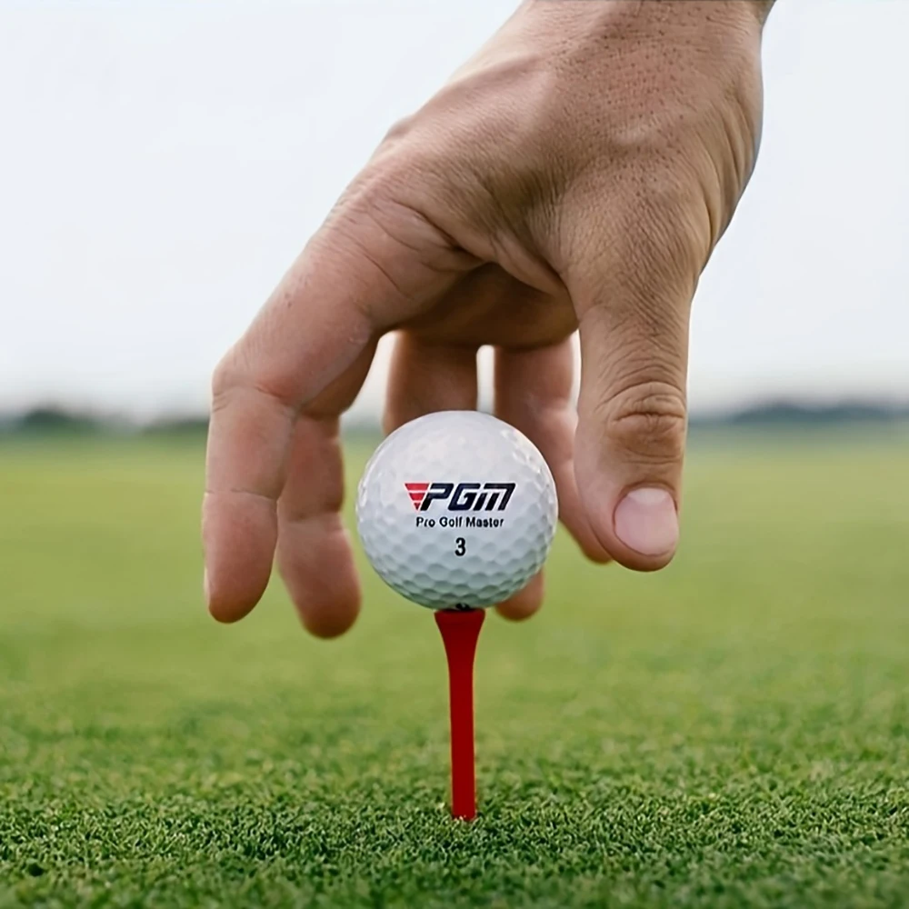 

Трехслойные мячи для гольфа PGM, 30 шт./50 шт. на заказ, высокоэластичные резиновые центральные обычные мячи для соревнований, тренировочные мячи для гольфа