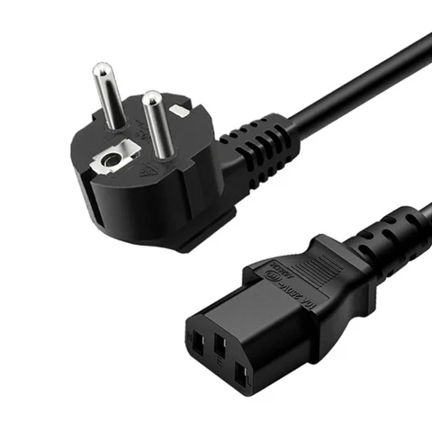 EU Power Cord Euro Plug IEC C13 Power Adapter Cable US/AU/UK Extension Cable For Desktop PC Monitor Epson Printer TV Projector