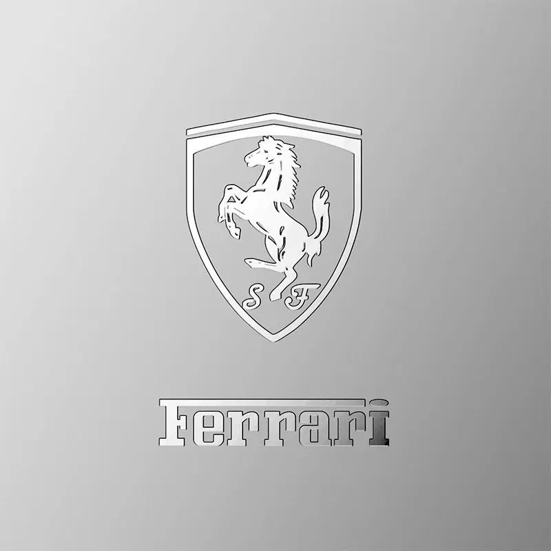 Pegatina decorativa para carrocería de coche con logotipo de Ferrari, calcomanía de Metal creativa para Ferrari 308 GT4 328 GTB GTS F355 360 Modena F430 458ltalia 488