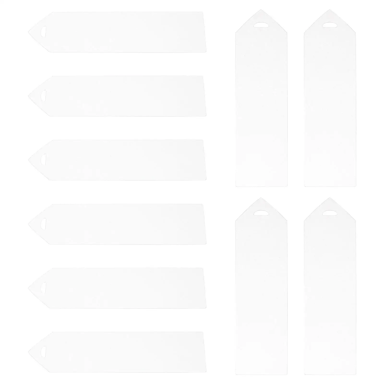 20 Pcs Blank Bookmark Tags Acrylic Wedding Signs Clear Place Cards Table Name DIY Elegant Design Versatile Use High Transparency