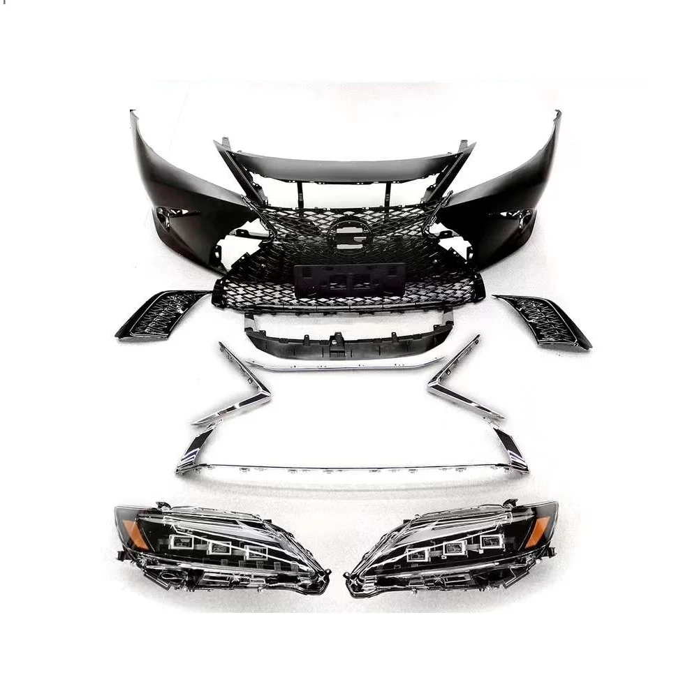 

Car Conversions Facelift Front Bumper 3 Lens Headlights for Lexus ES 13-22 Sport Style