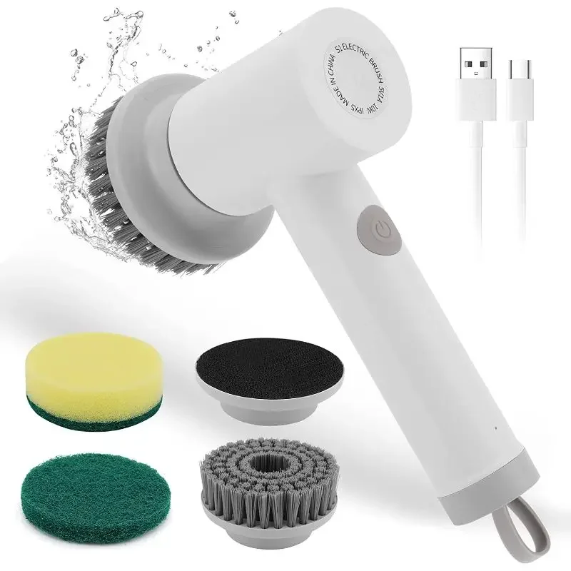 Household Cleaning Brush Kitchen Gadgets for Home Wireless Home Electric Spin Scrubber Charging Bathtub Bathroom Wash Dryer Vent