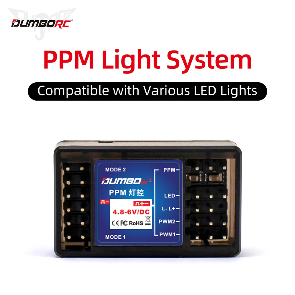 DUMBORC PPM Light System Lamp Control Module PPM Simulation Light Controller DC4.8-6V Compatible with Various LED Lights