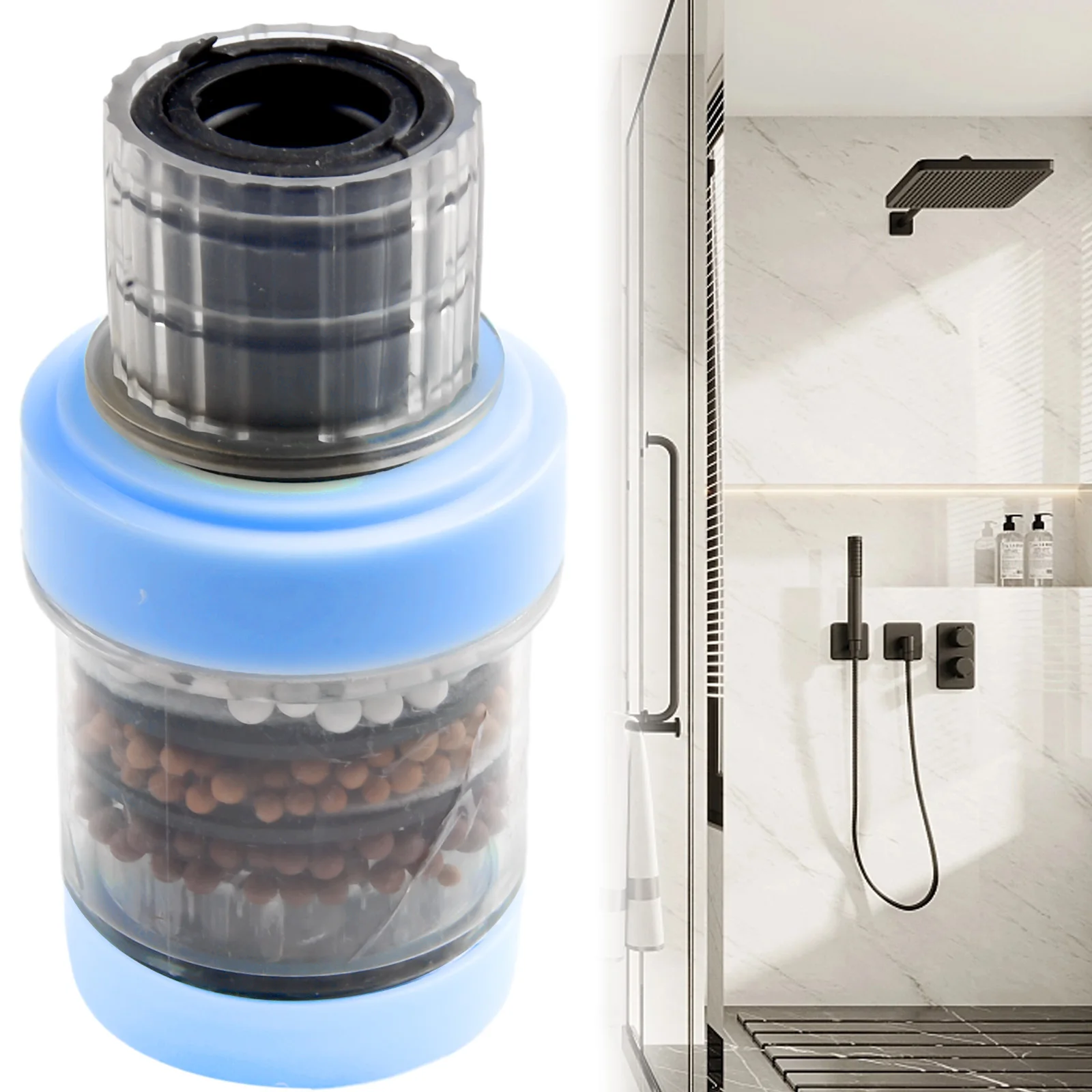 Well Water Bathtub Faucet Single Hole Basin Mixer Faucet Filter Water Filter Green PP And ABS  Well Water Bathtub