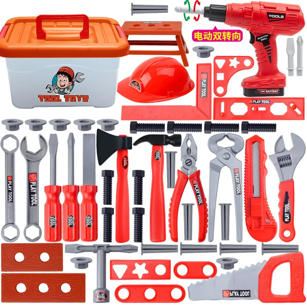 Kit d'outils de construction électrique pour enfants, jeu de simulation, perceuse, ensemble d'outils pour enfants, tout-petits garçons et filles