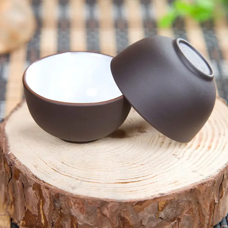 3pcs/lot Chinese kungfu tea cup marked yixing zisha tea set cup mini cup 25ml