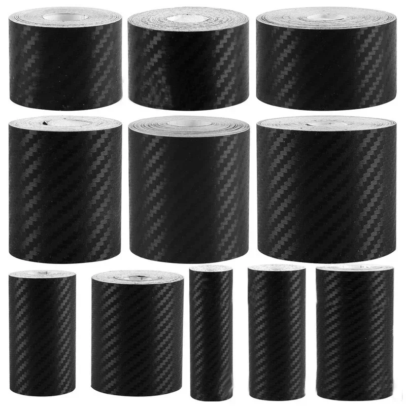

DIY Nano 3D Carbon Fiber Car Stickers Anti Scratch Car Door Side Mirror Tape Film Paste Protector Strip Waterproof Protect Film