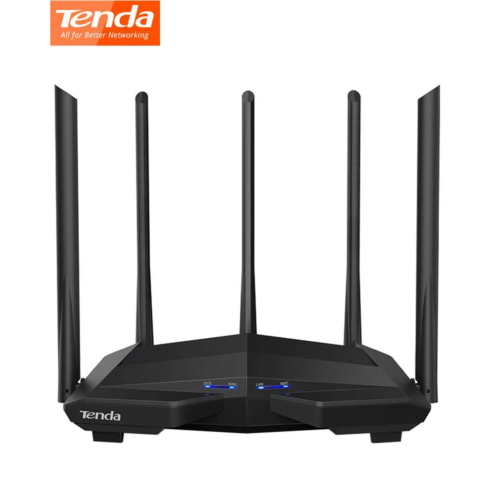 Tenda-enrutador WiFi inalámbrico AC11 AC1200, repetidor WiFi con antena de alta ganancia de 2,4G/5G, Control por aplicación de banda Dual