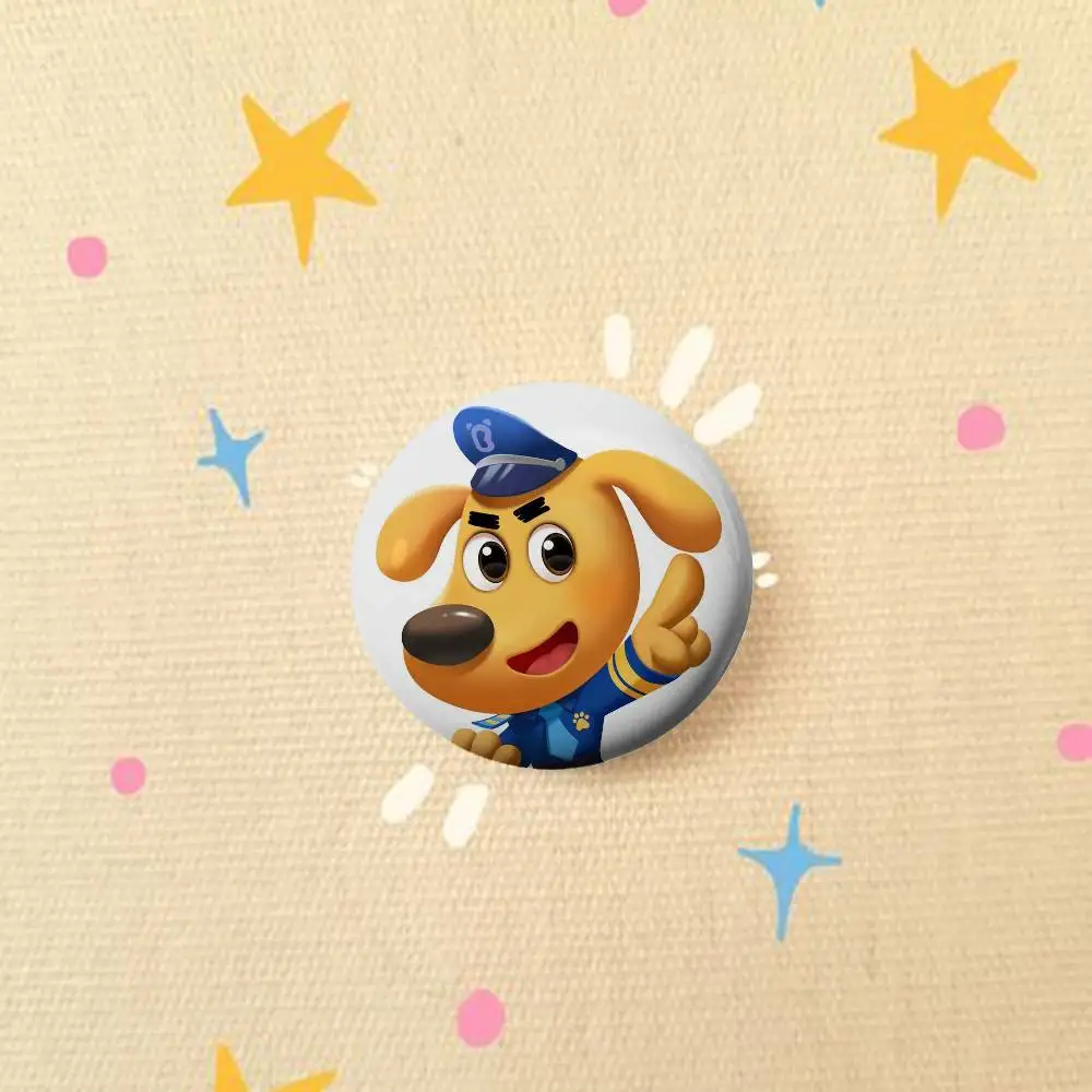 شارات شريف لابرادور صفيح لينة زر دبوس بروش شارة معدنية مخصصة مجوهرات اكسسوارات قبعة حقيبة التلبيب