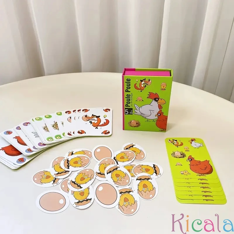 子供のための教育スマートおもちゃひよこ実行ロジック推論戦略カードゲーム学習教育玩具キッズカードギフト用