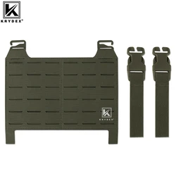 KRYDEX Caça Acessórios Tático MOLLE Painel Frontal Flap Destacável Adaptar G Gancho Buckle Para Peito Rig FCPC Vest Ranger Verde