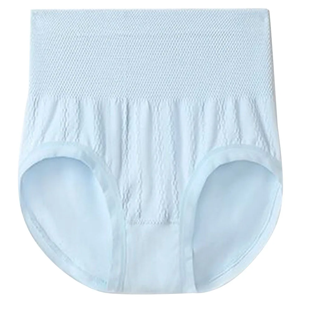 Bragas transpirables de cintura alta con volantes para mujer, ropa interior menstrual de malla a prueba de fugas