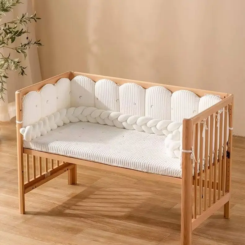 2025 Crib Fence Soft Pack Children's Splicing Bed High Border Protection Anti-collision Anti-fall Bed Baby Guardrail Bed Bumper