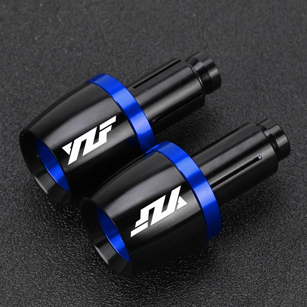 Per Yamaha YZF R1 YZF R6 YZF R125 YZFR15 R25 YZF R3 22mm Moto Universale Manopole Manubrio Maniglia Bar Cap Estremità Spina Cursore