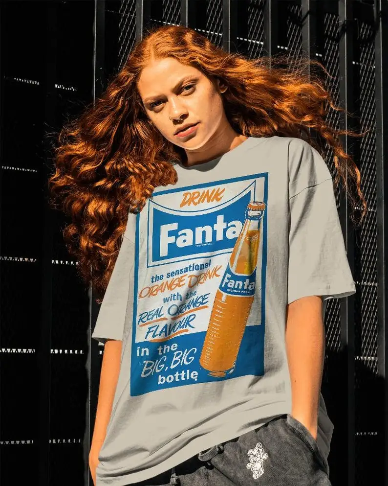 Vintage Fanta Shirt-graphic tees,vintage shirt,fanta shirt,vintage sweatshirt,vintage hoodie,aesthetic shirt,vintage drink shirt