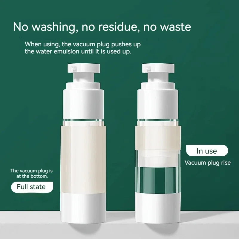 15/30/50ml Travel Transparent Vacuum Airless Pump Spray Lotion Bottle Empty Refillable Cosmetic Lotion Cream Container