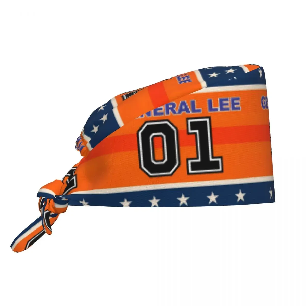 Dukes Of Hazzard Good Ol' Boys Racing Car 01 General Lee Scrub Hat Doctor Working Surgical Cap Unisex Nursing Caps for Dentist