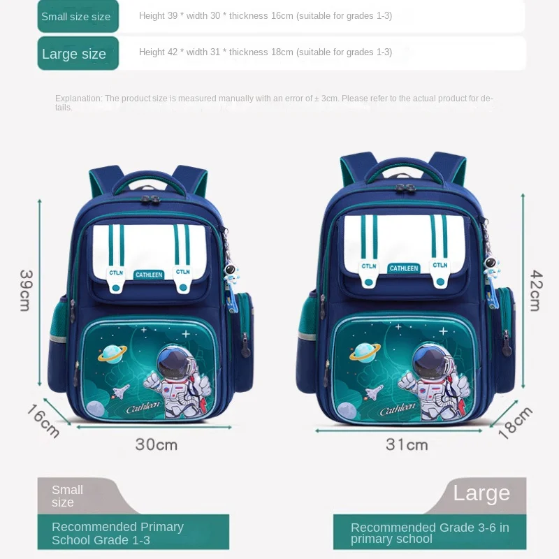 Mochilas escolares para niños y niñas, Mochila ortopédica primaria, impermeable, bolsa para libros