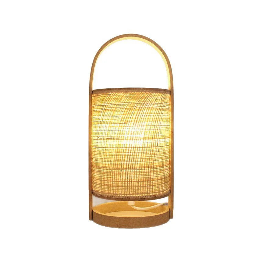 

Wabi-sabi wind, table lamp, bamboo weaving, ornament, new Chinese style, decoration, Japanese style