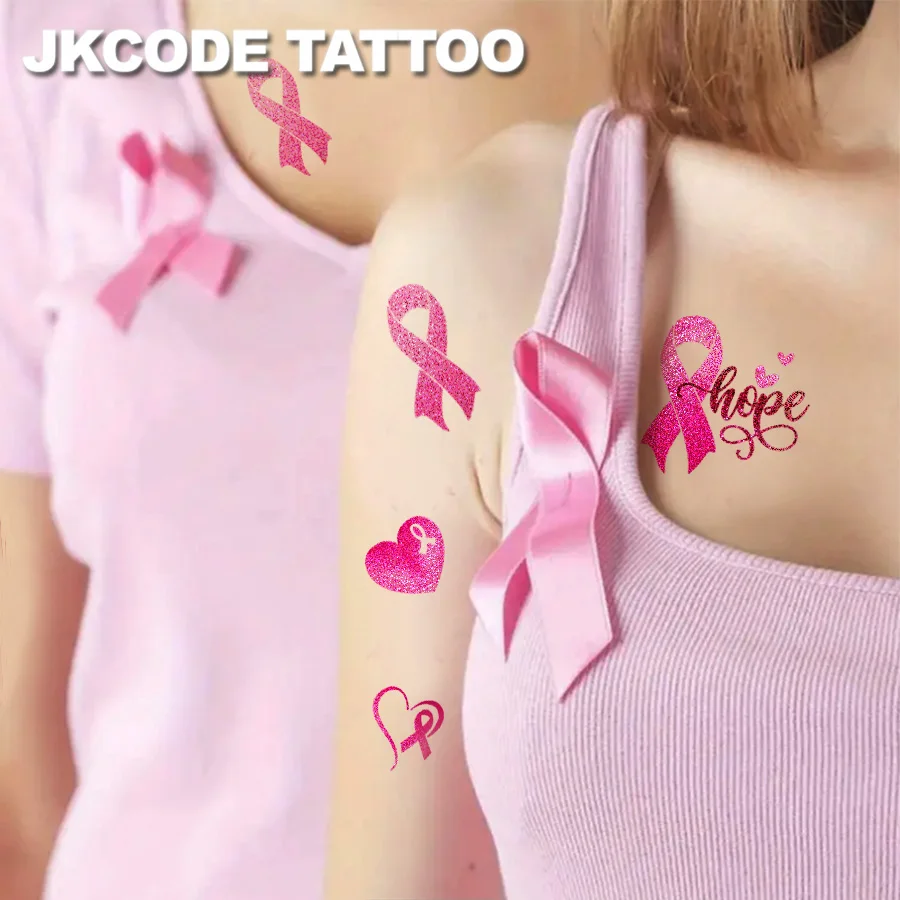 12 Pcs Pink Ribbon 