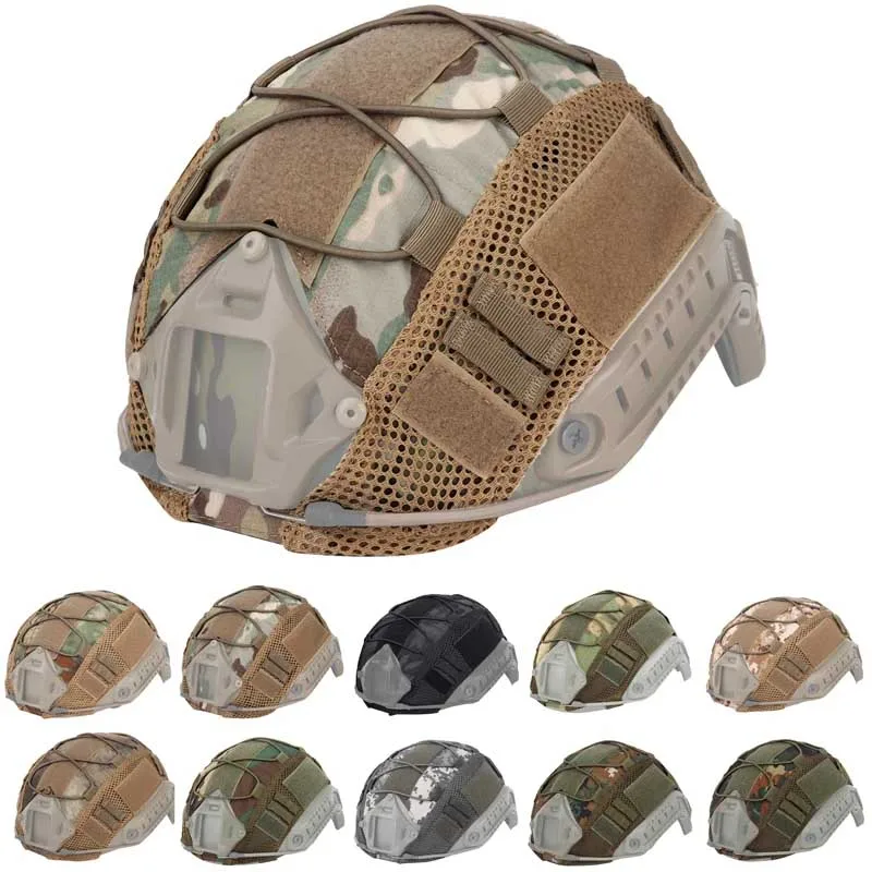 Military Tactical Helmet Cover Quick MH PJ BJ Helmet Air Gun Color Bullet Head Helmet Cover Military Hunting Accessories