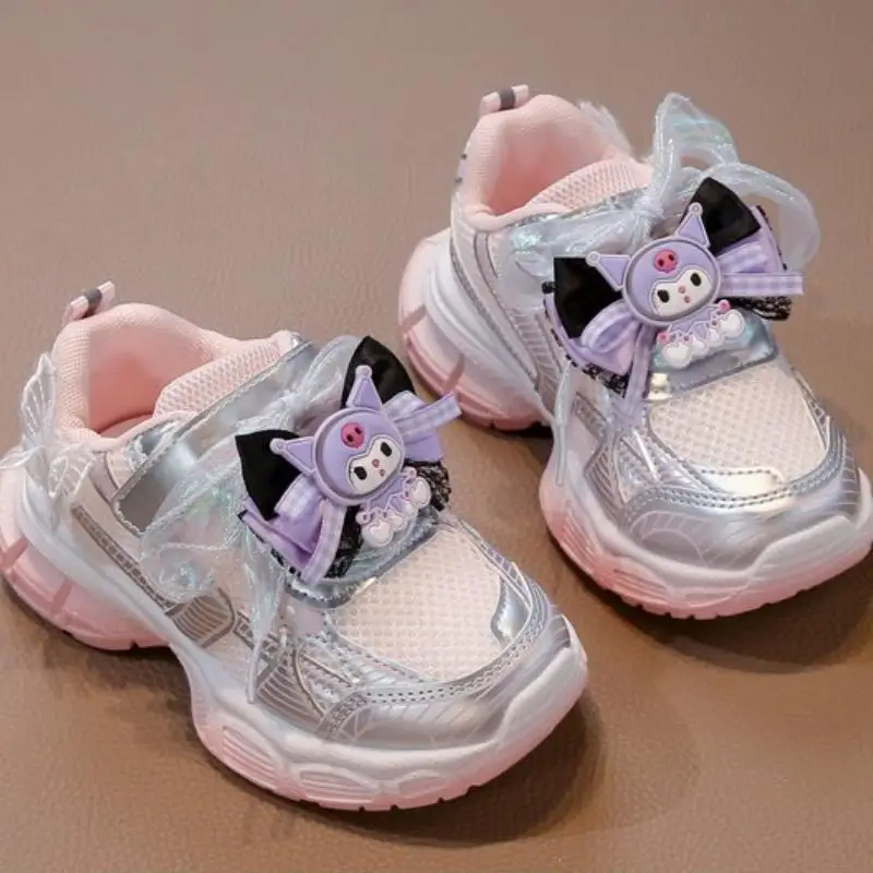 

Cute Princess Shoes Cartoon Sanrios Kuromi Children's Shoes Children Casual Shoes Good-Looking Sneakers Fashion Festival Gift