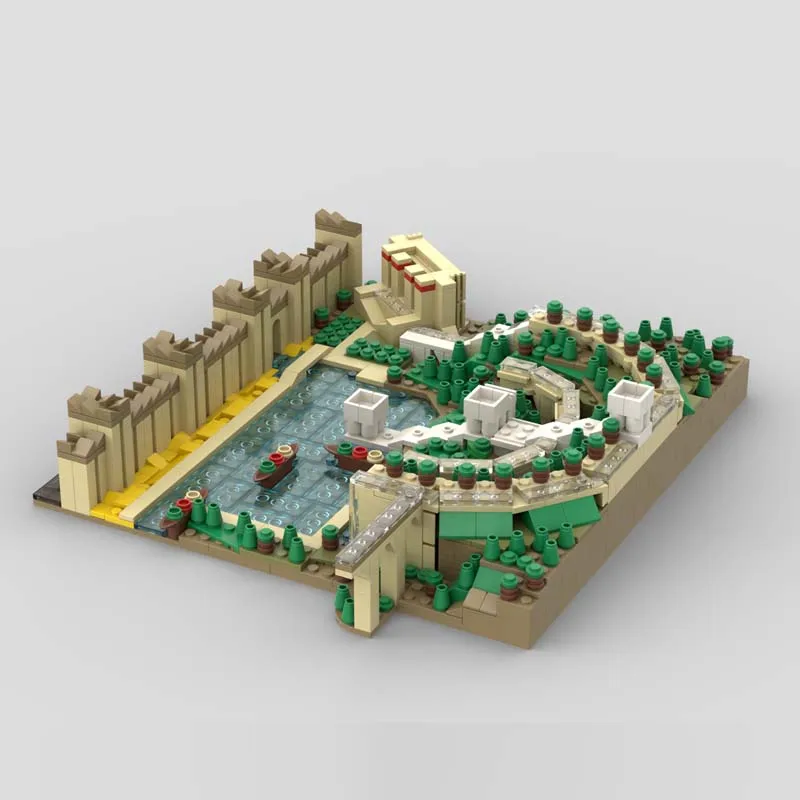 Nouveau 1372 pièces jardins suspendus ville Architecture bricolage éducation créative enfants brique jouet anniversaire bâtiment cadeau de noël bloc