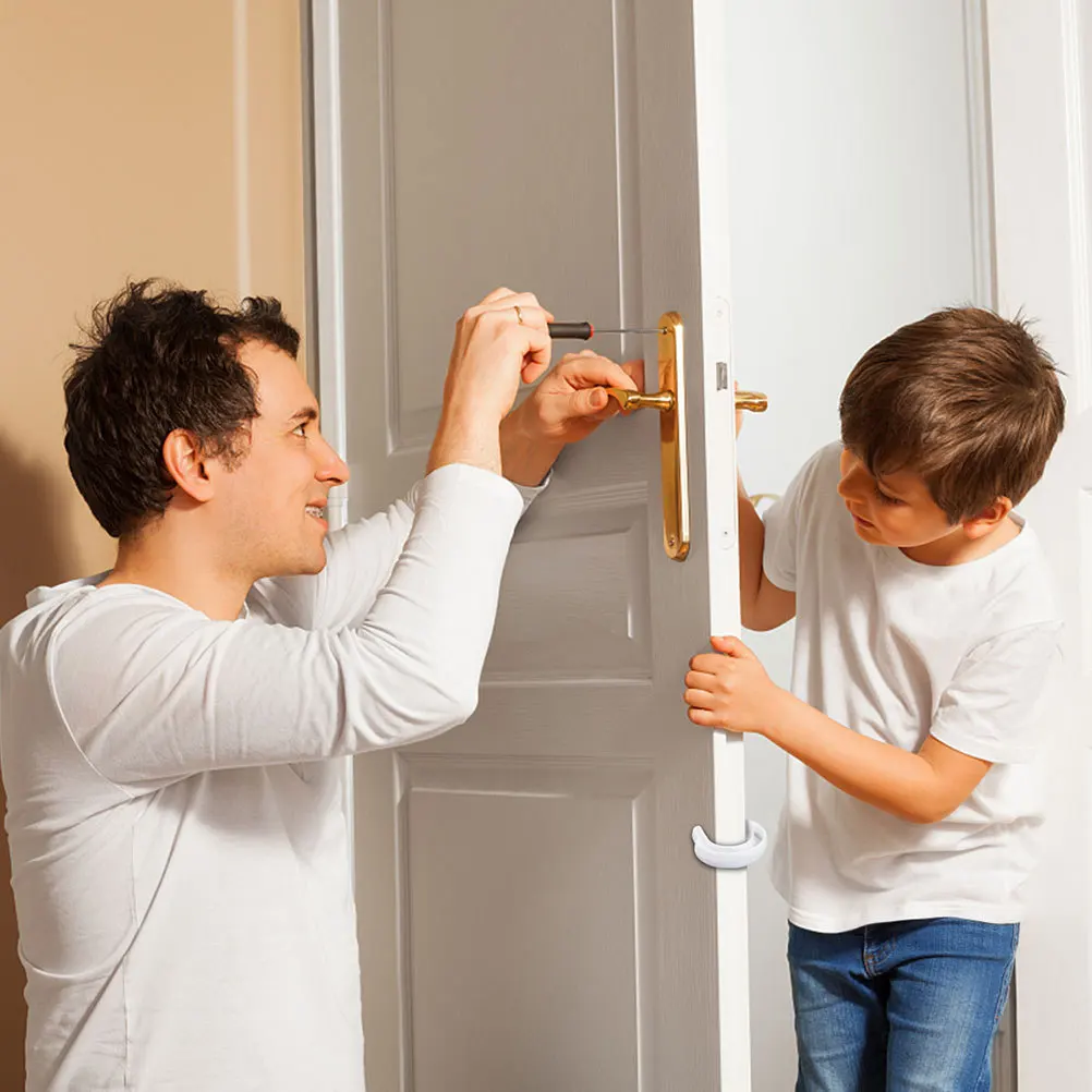 

12Pcs Child Safety Door Card High Quality U-Shape Self-Adhesive Baby Finger Protector Easy Install Anti-Corrosion Wear-Resistant