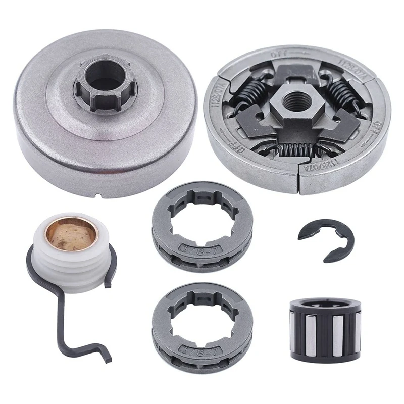 เฟืองดรัมเฟืองโซ่คลัตช์สำหรับ MS361 MS440 MS460 MS461 044 046อะไหล่ทดแทนพร้อมตัวหนอนคลิปไฟฟ้า