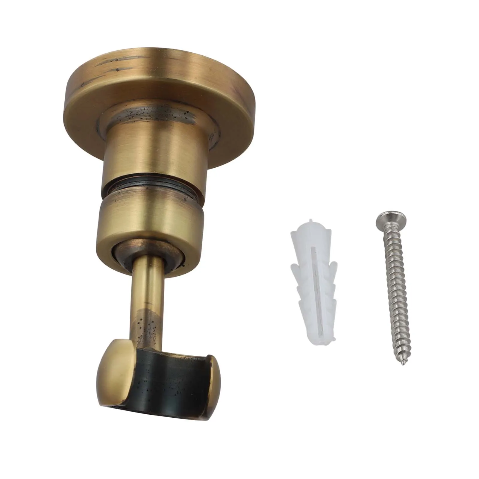 White Adjustable Shower Bracket 360-Degree Shower Holder Compatible With Standard Showerheads DIY Shower Installation
