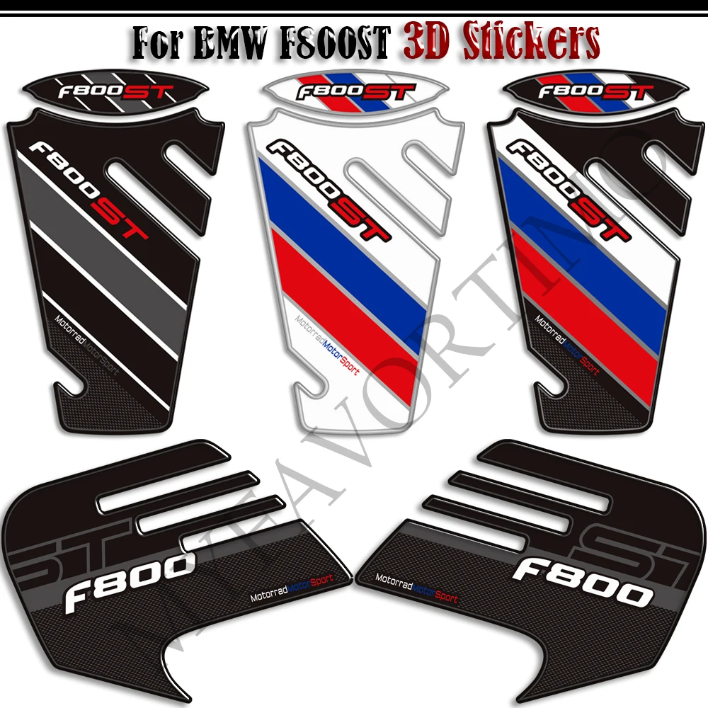 

Motorcycle Stickers Decals Tank Pad Grips Protection Protector Gas Fuel Oil Kit Knee For BMW F800ST F800 F 800 S ST