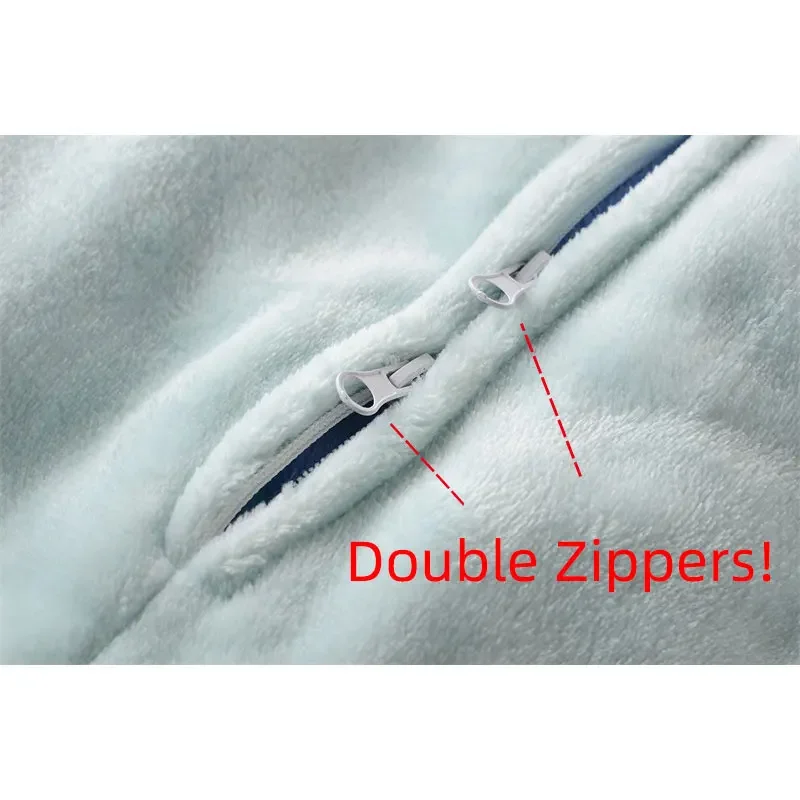 Комбинезон унисекс на молнии, синяя пижама с животными, кигурумис, женский зимний теплый костюм для сна, комбинезон для пары, мягкая фланель, плюс XXL