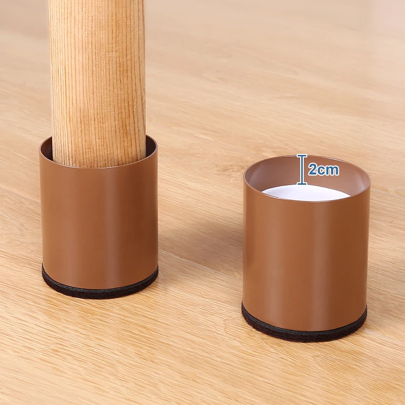 2/4PCS Bett Möbel Steigleitungen Höhe in Höhen Heavy Duty Steigleitungen für Sofa Couch Schreibtisch Tisch Schwarz Runde saquare Boden Protector – Detail 6