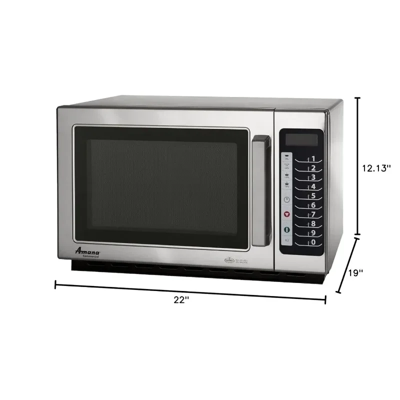 AMANA RCS10TS Medium-Duty Microwave Oven, 1000W