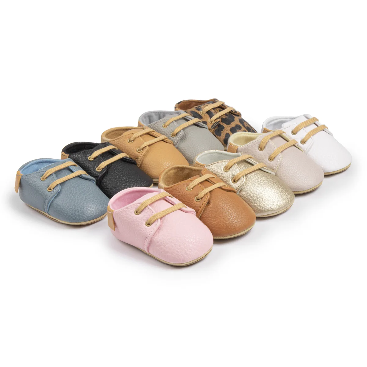 

New Retro Leather Baby Shoes Classic Multi-color Baby Casual Boys Girls Shoes Rubber Bottom Non-slip Spring Infant First Walkers