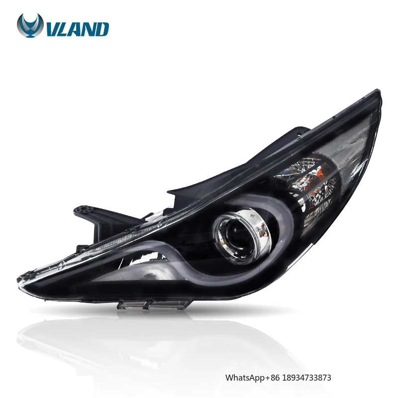 Vland Factory Wholesale LED Head Lamp  Accessories Auto Parts Lighting System 2011 2012 2013 2014 Car Light For Hyundai Sonata