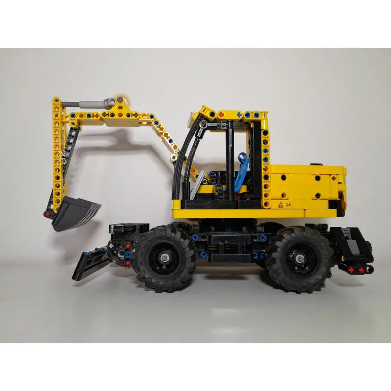 

MOC-145375 New Urban Yellow Wheeled Excavator Building Block Model 651 Parts Boys Children's Birthday Christmas Toy Gift