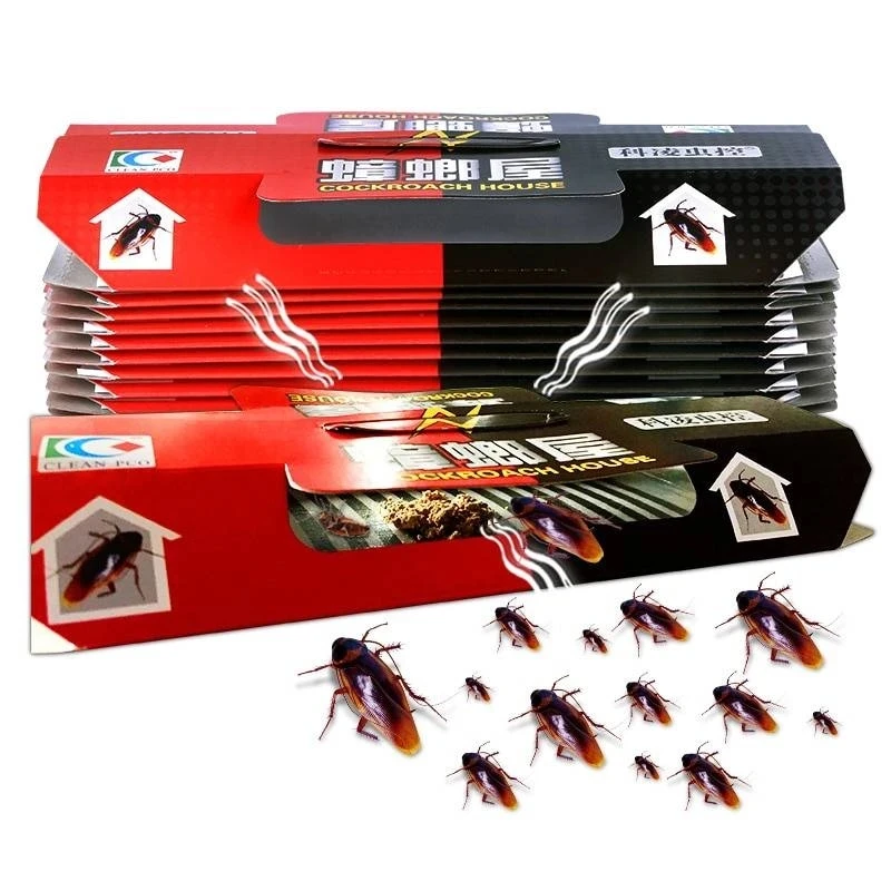 1-5pcs Cockroach Trap Cockroach Killer Indoor Home Roach Bait Roach Killer Indoor Sticky Glue Catchers Bug Insect Sticky Traps