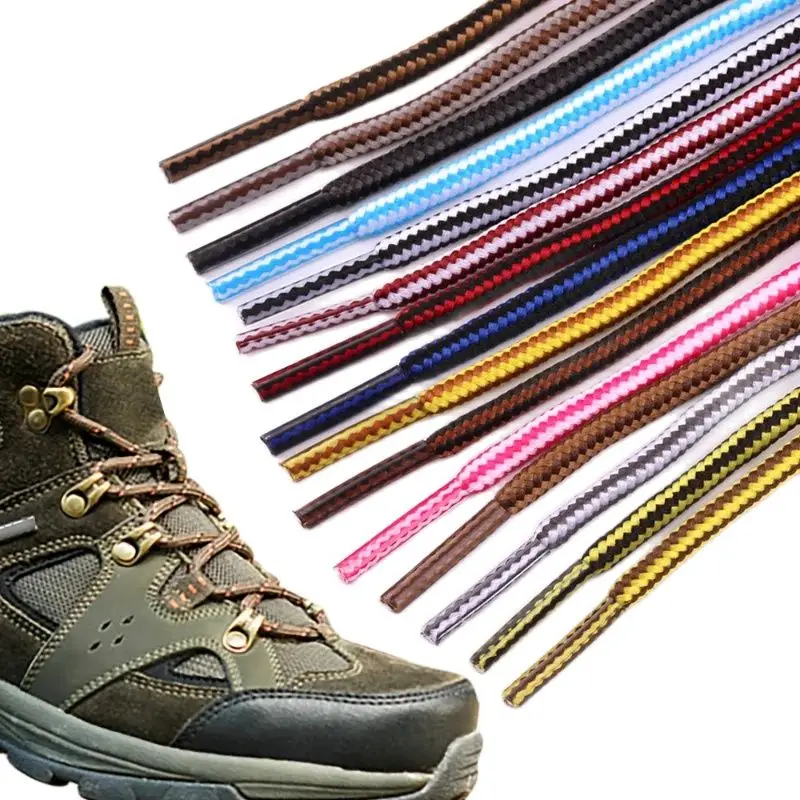 1.2M Sports Casual Shoe Laces Sneaker Shoelaces Hiking Boots Shoe Strings Two-color Striped Shoe Laces For Sneakers Laces