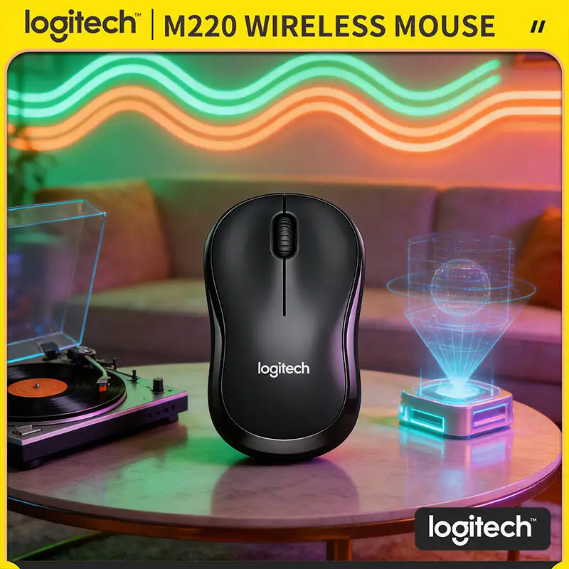 

Беспроводная мышь Logitech M220: бесшумные клики, компактный портативный дизайн, 18 месяцев автономной работы, радиус действия 10 м, для офиса и дома