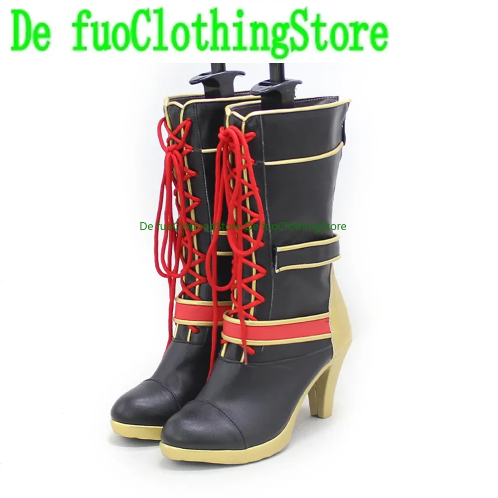 Hololive Kuzuha Sanya Buty do Cosplayu Gra Anime Karnawał Impreza Halloween Boże Narodzenie DefuoClothing Sklep z Obuwiami