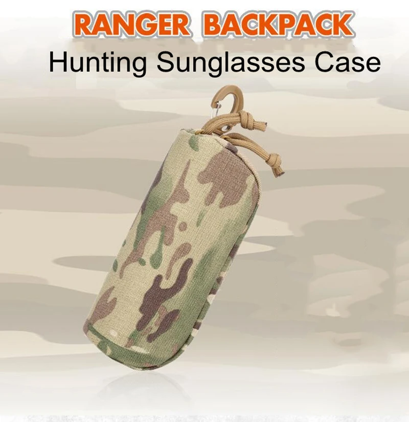 Taktisches MOLLE-Brillenetui: 1000D Nylon, stoßfest, tragbar – geeignet als Jagdbrillenbox und Outdoor-Sonnenbrillenetui – Detail 1