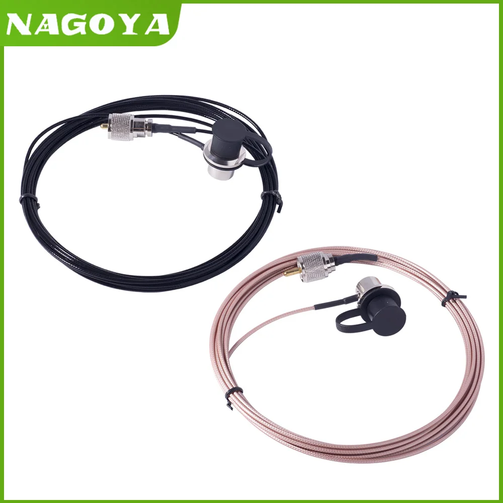 Nagoya RB-400 Bracket Super Gainer Low Loss RG-316 Coaxial Cable RC-316 5M/16FT PL-259 To SO-239 For Car Mobile Radio