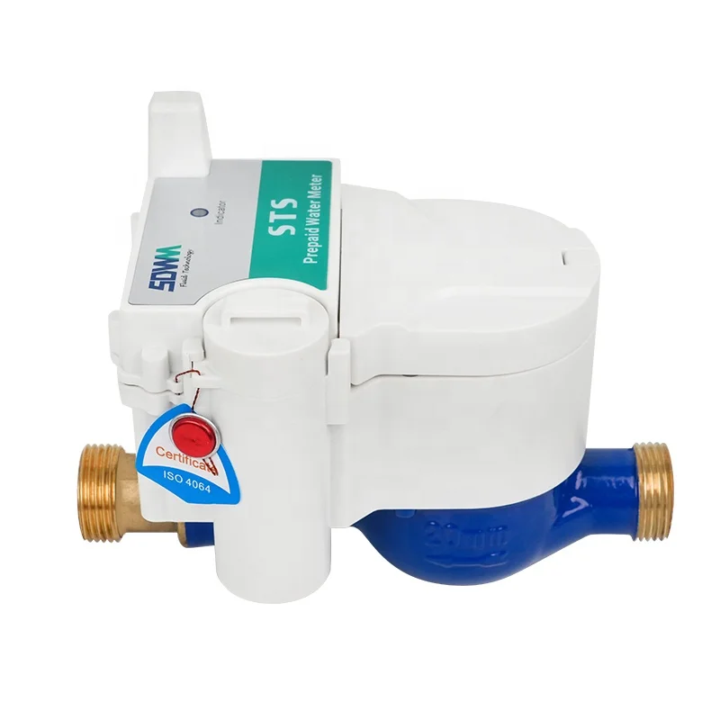 IC Card Gprs Split Keypad Sts Prepaid Water Flow Meter System Tap Supplier