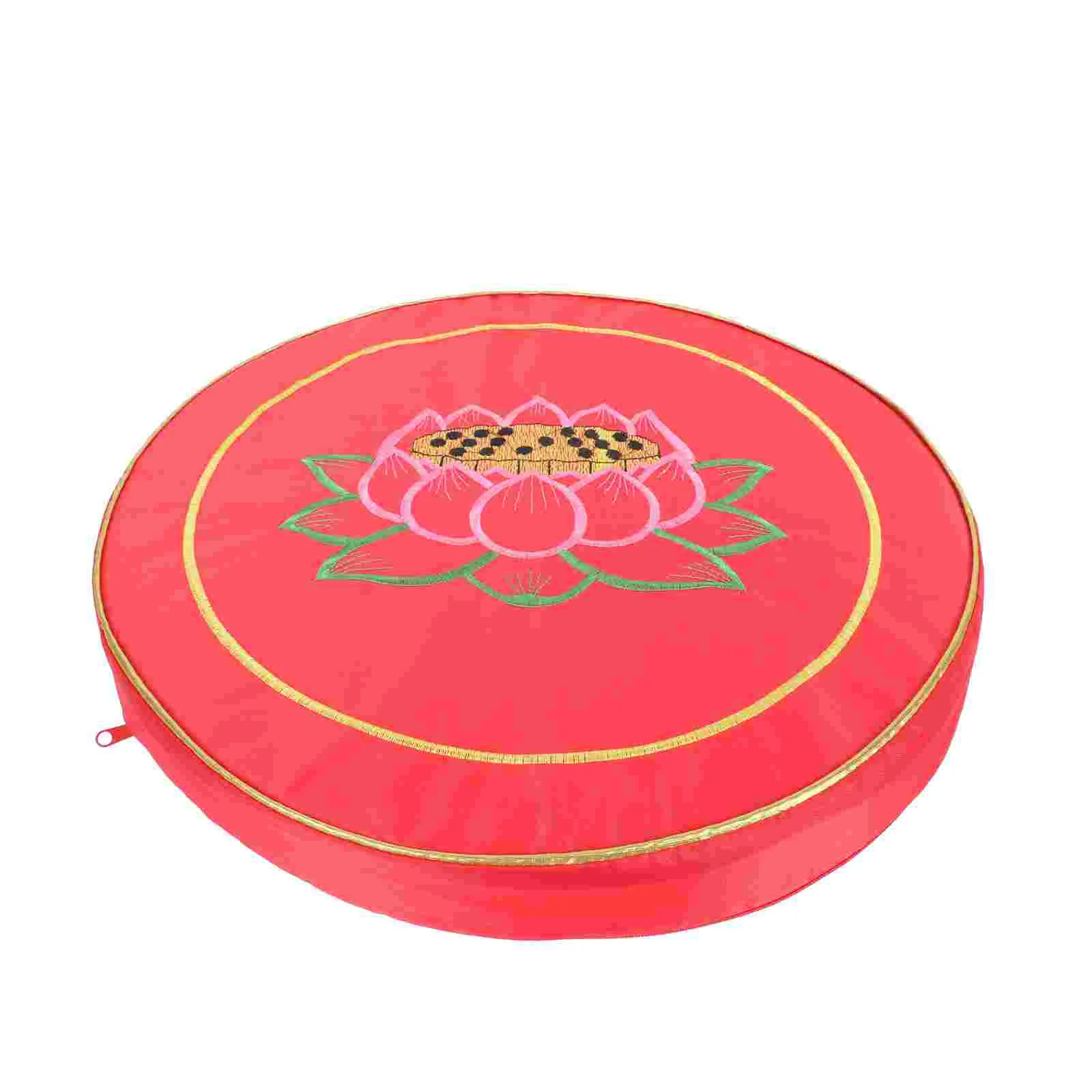 

Worship Mat Meditation Cushion Round Meditating Prayer Red Seat Cushions for Home Throw Pillows Garden Outdoor Chanting