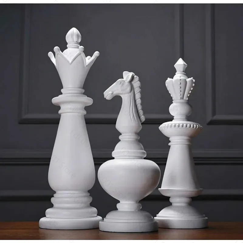 Three-piece chess study office personalized ornaments modern simple home decoration crafts