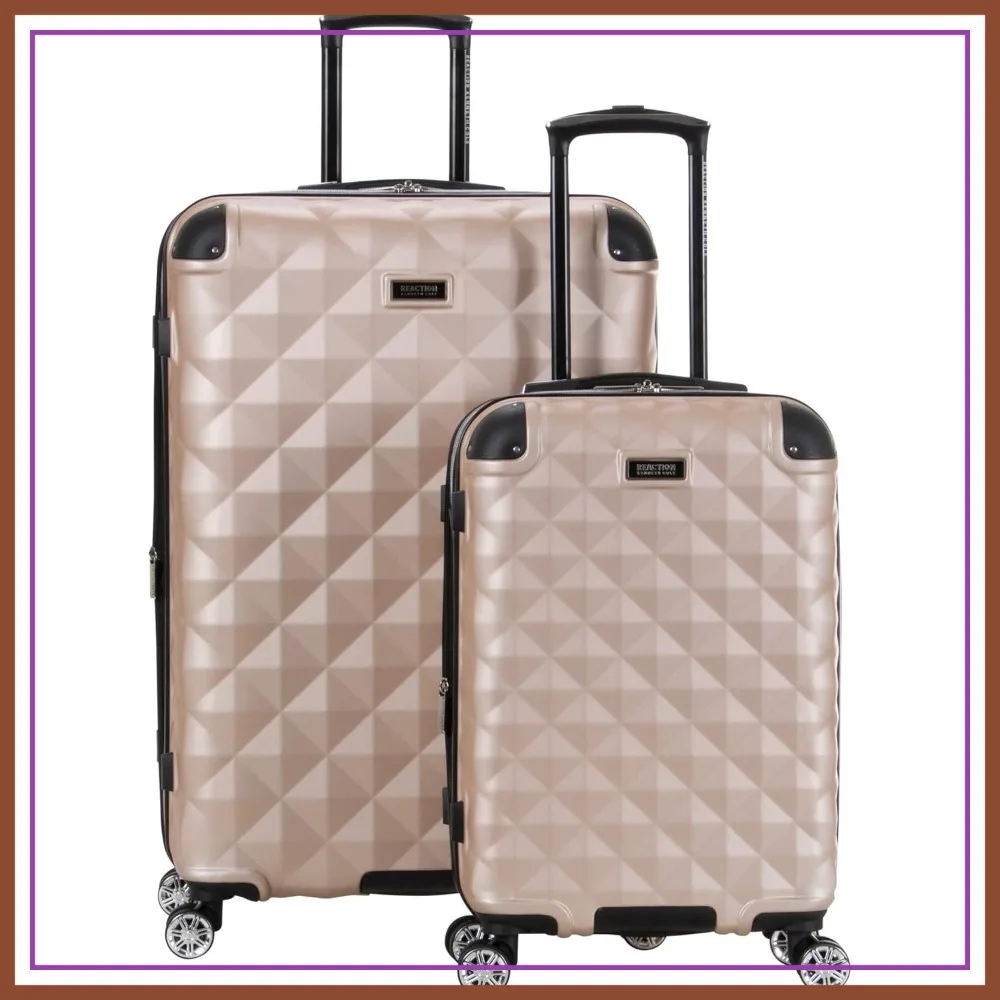 

Lightweight Hardside Expandable 8-Wheel Spinner Travel Luggage Set, 20" & 28", Rose Champagne